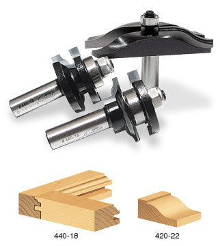 Amana Tool - TRS-260 - 3 PCS OGEE DOOR MAKING SET
