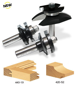 Amana Tool - TRS-270 - 3PC COVE DOORSET W/BACK CUTTER