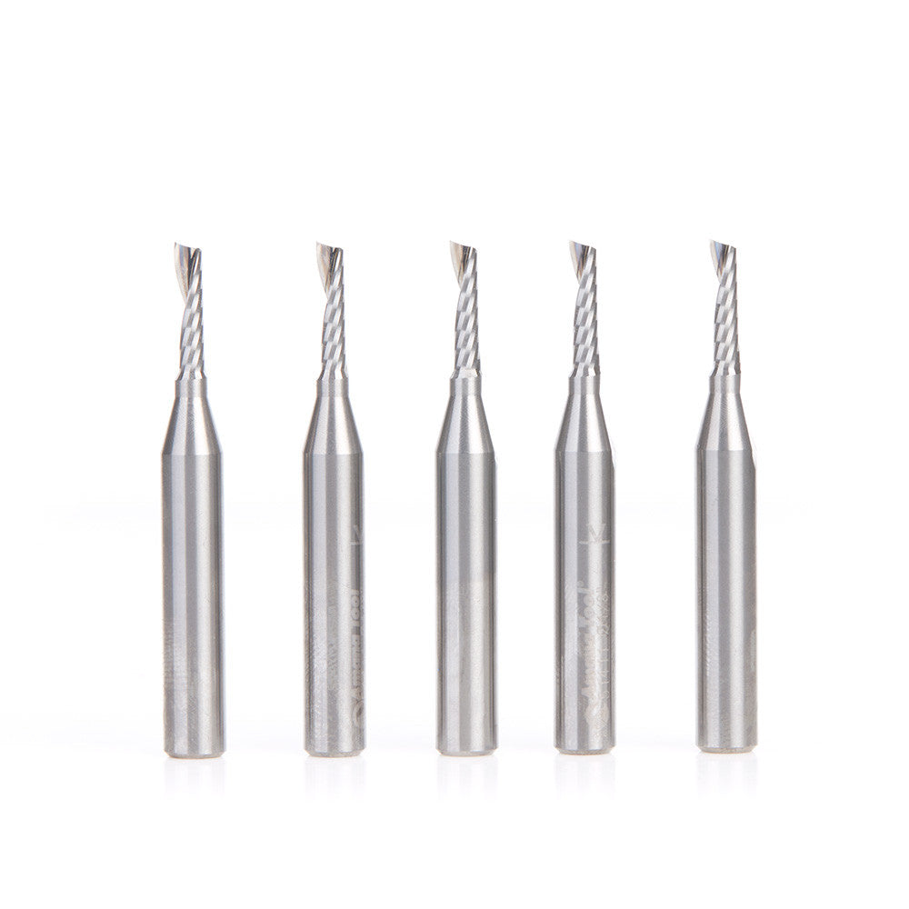 Amana Tool - 51411-5 - 5PC 1/8x1/4"SHK SPIRAL PLASTIC