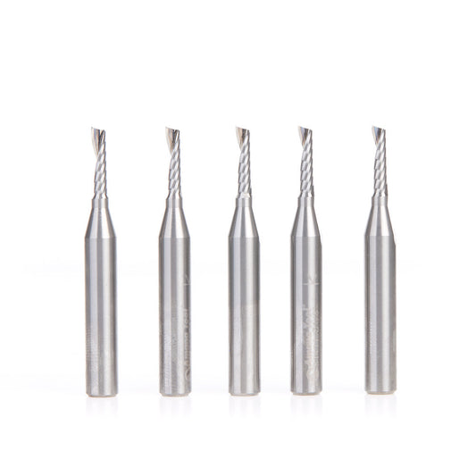 Amana Tool - 51411-5 - 5PC 1/8x1/4"SHK SPIRAL PLASTIC